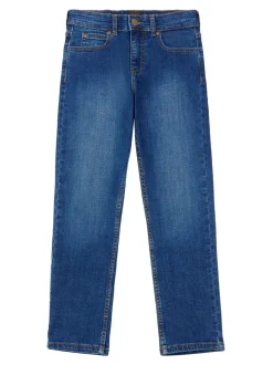 Bleu moyen - Lee Garçons Jean Daren coupe droite