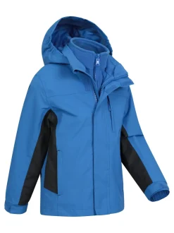 Bleu moyen - Mountain Warehouse Cannonball 3 en 1 Veste imperméable