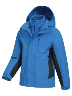 Bleu moyen - Mountain Warehouse Cannonball 3 en 1 Veste imperméable