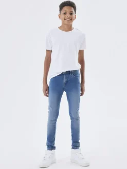 Bleu moyen - Name It Jean slim garçon