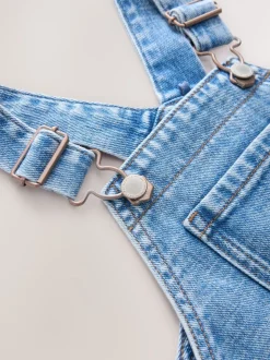 Bleu moyen - Salopette en denim (3mths-7yrs)