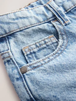 Bleu moyen - Short chino Denim Gamme longue Jort (3-16ans)