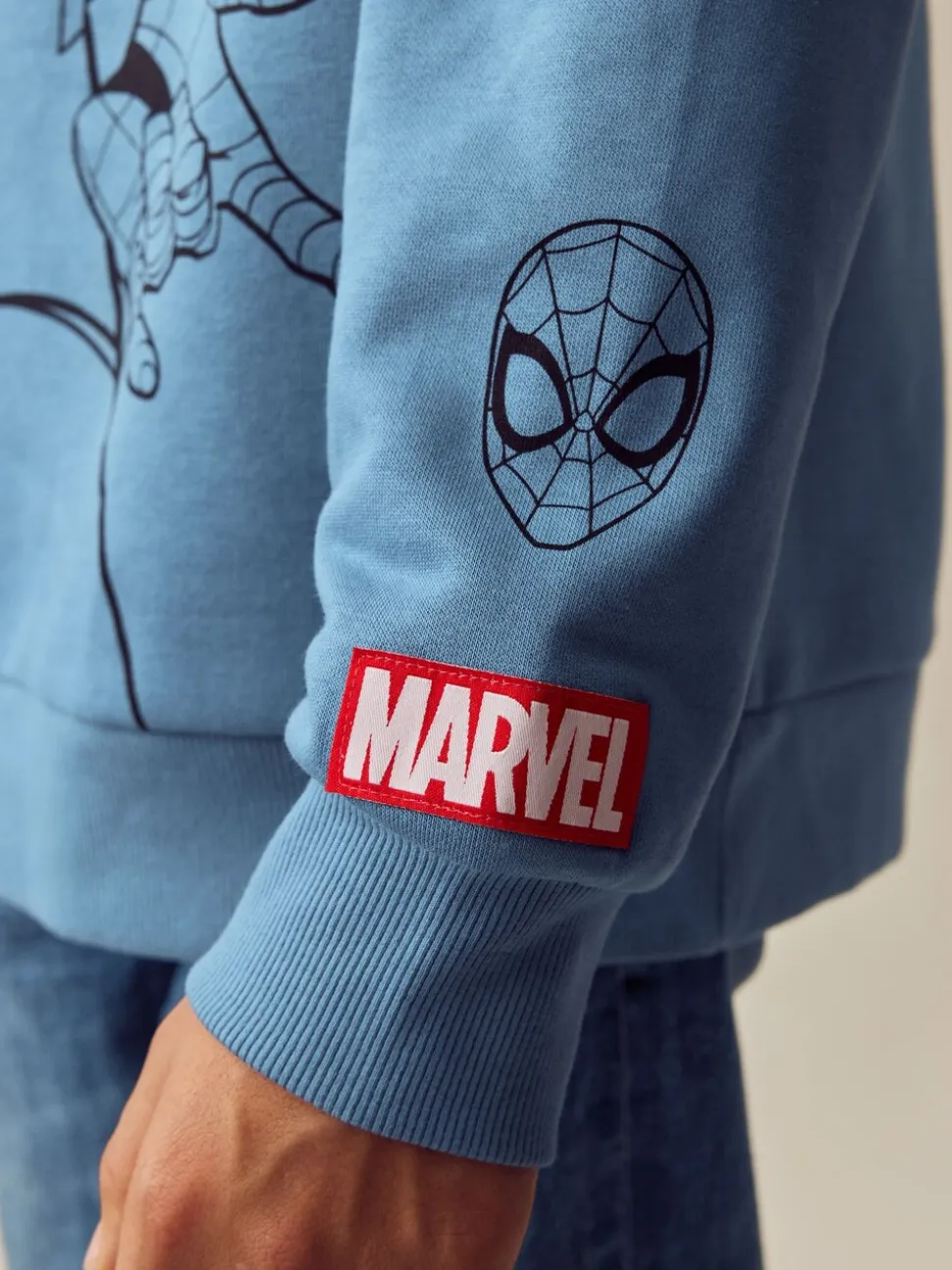 Bleu moyen - Sweat à capuche Spiderman à sequins Flip (3-16ans)