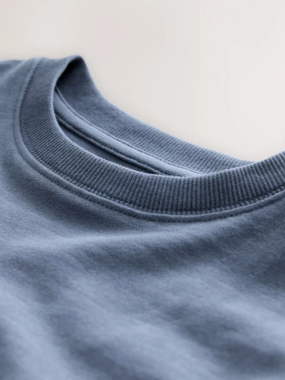 Bleu moyen - T-shirt confortable à manches longues (3-16 ans)