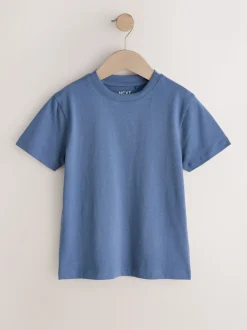 Bleu moyen - T-shirt Manches courtes (3-16ans)