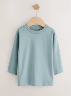 Bleu multicolore - Lot de 5 T-shirts à manches longues (3mois -7ans)