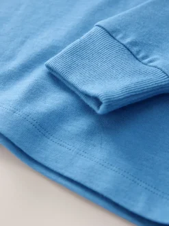 bleu pâle - T-shirt confortable à manches longues (3-16 ans)