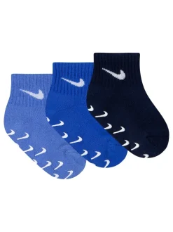Bleu Polar - Nike Chaussettes Gripper pour nourrissons 3 Lot