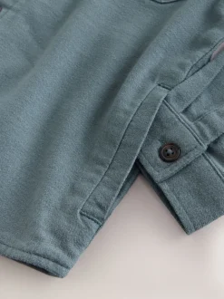 Bleu pétrole - Surchemise brossée (3-16ans)