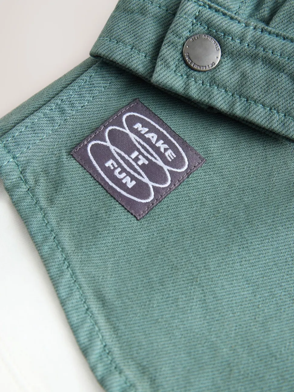 Bleu sarcelle foncé - Ensemble surchemise et t-shirt à capuche en sergé (3mois7ans)