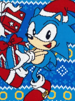 Bleu Sonic - Pull de Noël Vanilla Underground enfant