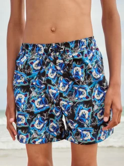Bleu Sonic - Shorts de bain (3-16yrs)