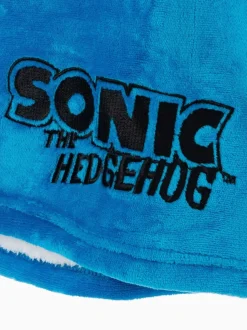 Bleu Sonic - Sweat à capuche Vanilla Underground couverture imprimé sur l’ensemble