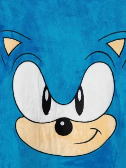 Bleu Sonic - Sweat à capuche Vanilla Underground couverture imprimé sur l’ensemble