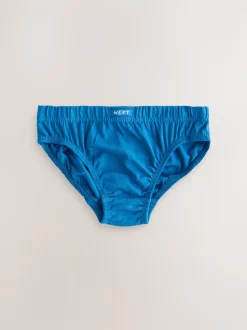 Bleu tonal - Slip en coton 100% 10 Paquet (1.5-16ans)