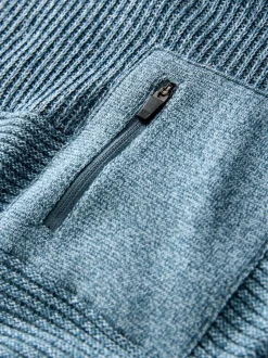 Bleu torsadé - Sweat-shirt à capuche en maille utilitaire (3-16ans)