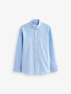 Bleu uni - Chemise Oxford (3-16ans)