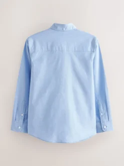 Bleu uni - Chemise Oxford (3-16ans)
