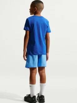 Bleu universitaire - Shorts de formation multicolore Nike Dri-FIT