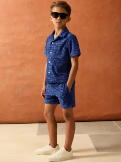 bleu vif - Short Reiss Marko