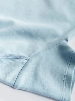 Bleu/Blanc - Bodys unis pour bébé