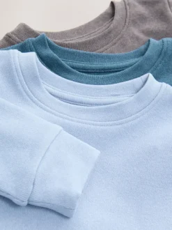 Bleu/bleu marine/gris - Lot de 3 pyjamas décontractés (9mois à12ans)