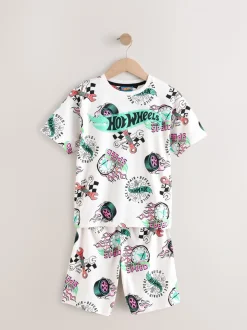 Bleu/Crème - Hot Wheels Lot de pyjamas courts 2 (9mois-10ans)