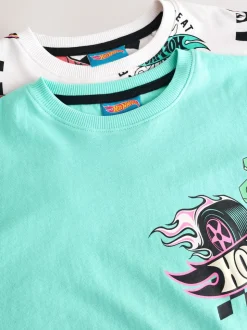 Bleu/Crème - Hot Wheels Lot de pyjamas courts 2 (9mois-10ans)