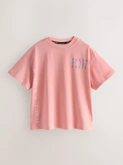 Bleu/Gris/Orange - Lot de t-shirts Baker by Ted Baker Graphic Imprimé 3 Lot