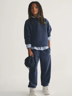 Bleu/Jaune - Ensemble Superdry sweat et short