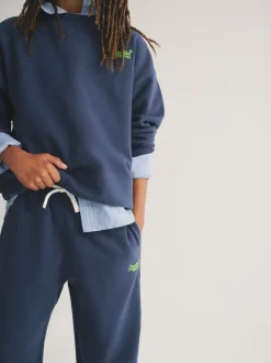 Bleu/Jaune - Ensemble Superdry sweat et short