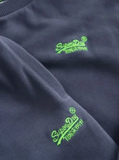 Bleu/Jaune - Ensemble Superdry sweat et short