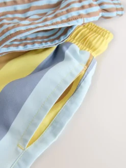 Bleu/Jaune - Lot de 2 shorts de bain (3mois à7ans)