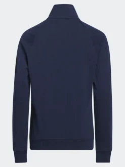 Bleu/Marine - adidas Golf 1/4- Sweat-shirt zippé à enfiler