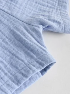 Bleu/marron - Jersey 100% coton Bébé Shorts 3 Lot (0mois-2ans)