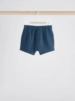 Bleu/marron - Jersey 100% coton Bébé Shorts 3 Lot (0mois-2ans)