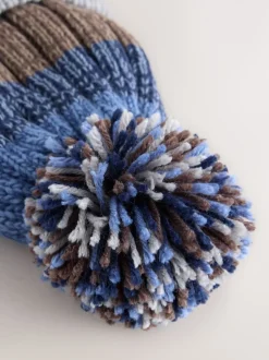 Bleu/neutre bleu marine - Ensemble 3 pièces Chapeau, Gants & Snood (3-16ans)