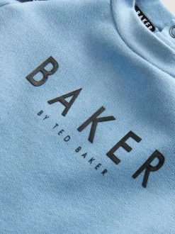 Bleu/Noir - Barboteuse à manches longues à Baker by Ted Baker panneaux