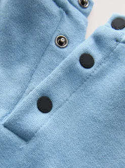 Bleu/Noir - Barboteuse à manches longues à Baker by Ted Baker panneaux