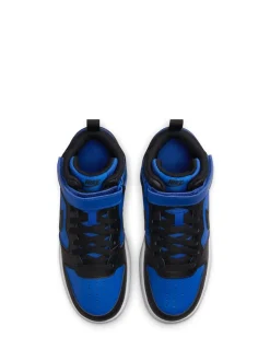 Bleu/Noir - Baskets mi-Baskets du tribunal de Nike pour adolescents