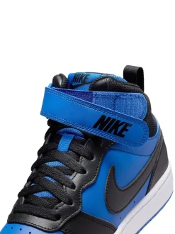 Bleu/Noir - Baskets mi-Baskets du tribunal de Nike pour adolescents