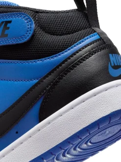 Bleu/Noir - Baskets mi-Baskets du tribunal de Nike pour adolescents