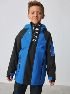 Bleu/Noir - Manteau Baker by Ted Baker imperméable colorblock