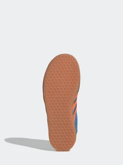 Bleu/Orange - Baskets Adidas Original Gazelle enfant