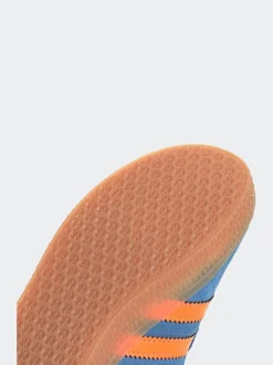 Bleu/Orange - Baskets Adidas Original Gazelle enfant