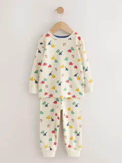 Bleu/Rouge/Crème - Lot de 3 pyjamas Snuggle (9mois-10ans)