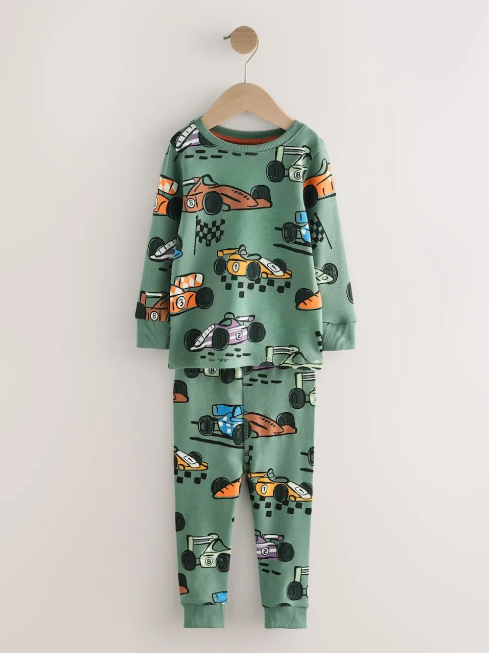 Bleu/vert - Lot de 3 pyjamas Snuggle courts (9mois-10ans)