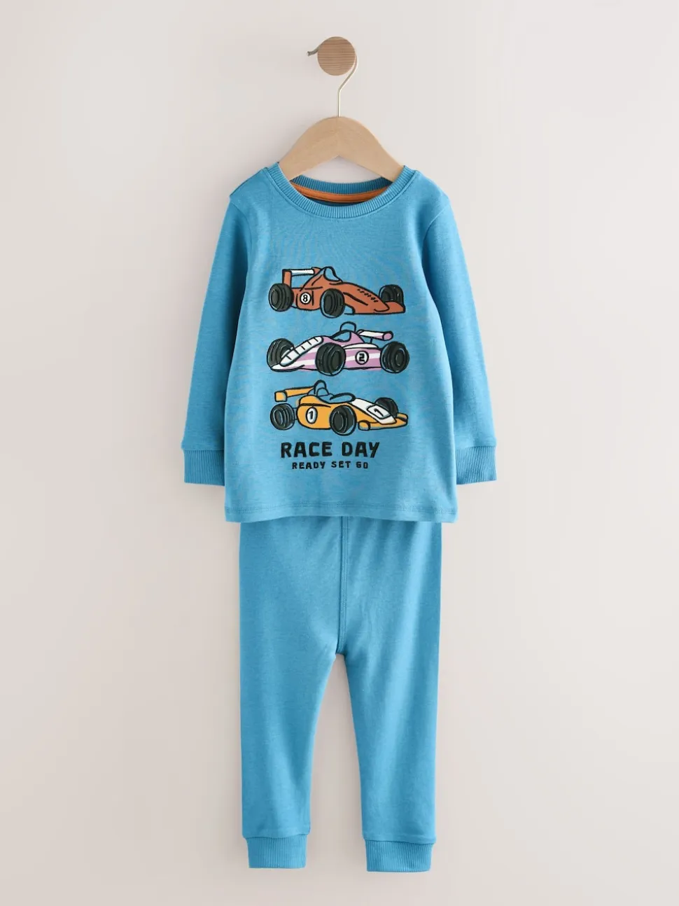 Bleu/vert - Lot de 3 pyjamas Snuggle courts (9mois-10ans)