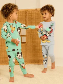 Bleu/vert - Pyjama Disney Mickey Mouse Snuggle 2 Pack (9mths-10yrs)