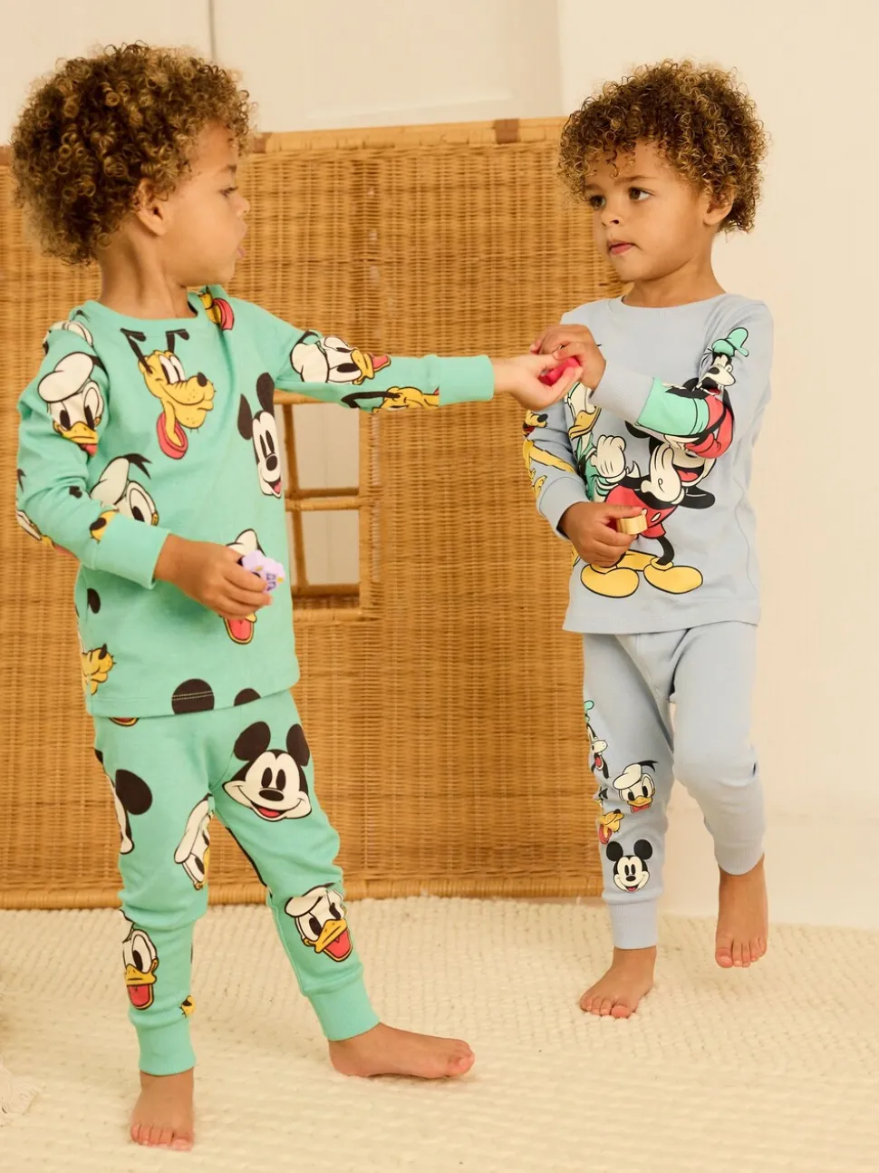 Bleu/vert - Pyjama Disney Mickey Mouse Snuggle 2 Pack (9mths-10yrs)